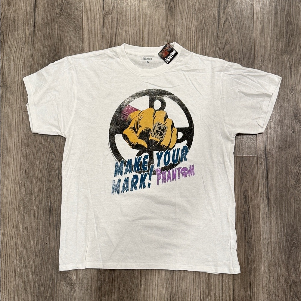 Brisco Brands The Phantom Make Your Mark Retro Graphic Tee Size Extra Large